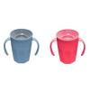 imageDr Browns Milestones Cheers 360 Spoutless Transition Cup with Handles Travel Friendly and Leak Free Sippy for Babies and Toddlers Blue and Pink BPAFree 7 oz200 mL 6mBlue and Pink with Handles