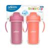 imageDr Browns Milestones Insulated Sippy Cup with Straw and Handles SpillProof Tumbler with Lid 2Pack Pink 10 oz300 mL BPA Free 12m