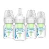 imageDr Browns Natural Flow AntiColic Options Narrow Baby Bottle 2 oz60 mL with Preemie Flow Nipple 0m 4 Pack4 Pack  2oz  Clear