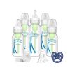 imageDr Browns Natural Flow AntiColic Options Narrow Baby Bottle Gift Set with Advantage Pacifier and Bottle Travel CapsBaby Bottle Gift Set