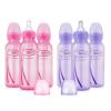 imageDr Browns Natural Flow AntiColic OptionsNarrow 8oz250mL Baby Bottle  Lovey Gift Set with Level 1 Slow Flow Nipples Pink6 Pack Options Bottles