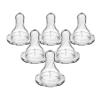 imageDr Browns Natural Flow Level 1 Narrow Baby Bottle Silicone Nipple Slow Flow 0m 100 Silicone Bottle Nipple 6 Count Pack of 1