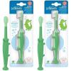 imageDr Browns Toddler Toothbrush Dinosaur Green 1Pack1 Count Pack of 2