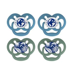 imageDr Browns Advantage Symmetrical Pacifier with Air Flow  Blue GlowinTheDark  2Pack  618m Pack of 24 Pack  GlowintheDark Blue Nature