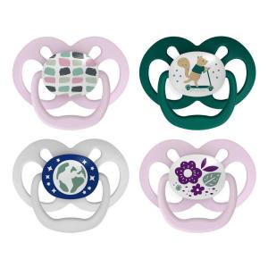 imageDr Browns Advantage Symmetrical Pacifier with Air Flow  Blue GlowinTheDark  2Pack  618m Pack of 24 Pack  GlowintheDark Purple Nature  Scooter Squirrel