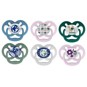 imageDr Browns Advantage Symmetrical Pacifier with Air Flow  Blue GlowinTheDark  2Pack  618m Pack of 26 Pack  GlowintheDark Blue Nature  Purple Nature
