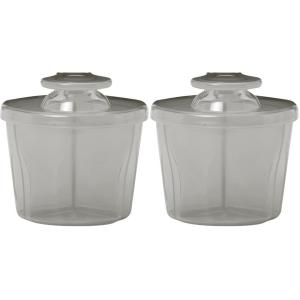 imageDr Browns Baby Formula Dispenser with SnapOn Lid for OntheGo FeedingsMilk Powder Dispenser for Traveling with InfantBlue2 Pack  Formula Dispenser  Gray