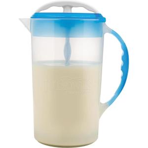 imageDr Browns Baby Formula Mixing Pitcher with Adjustable Stopper Locking Lid ampamp No Drip Spout 32oz BPA Free TealDark Blue