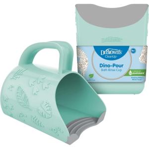 imageDr Browns CleanUp DinoPour Baby Bath Rinse Cup TearFree Rinsing for Babies and Toddlers BPA FreeSmall