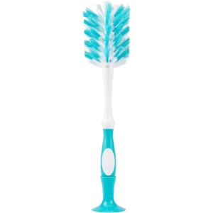 imageDr Browns Deluxe Bottle Brush Cleaning Brush for Baby Bottles Nipples and Sippy Cups with Suction Cup Stand ampamp Bonus Brush BPA Free1 Count Pack of 1