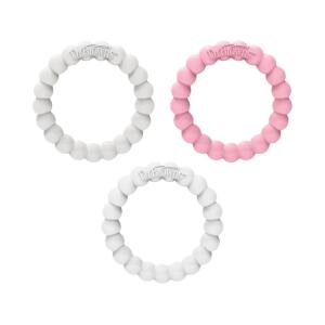 imageDr Browns Flexees Beaded Teether Rings 100 Silicone Soft ampamp Easy to Hold Encourages SelfSoothe 3 Pack Blue Light Blue Black BPA Free 3m3 Pack  Pink  White  Gray