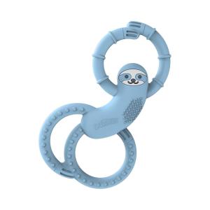 imageDr Browns Flexees Blue Sloth Soft 100 Silicone Baby Teether BPA Free 3mSloth  Blue