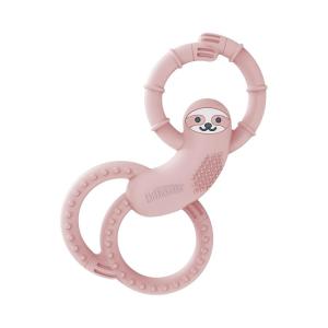 imageDr Browns Flexees Blue Sloth Soft 100 Silicone Baby Teether BPA Free 3mSloth  Pink