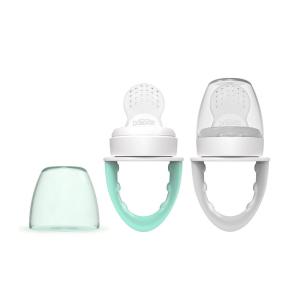 imageDr Browns Fresh First Silicone Feeder Mint ampamp Grey 2 Count