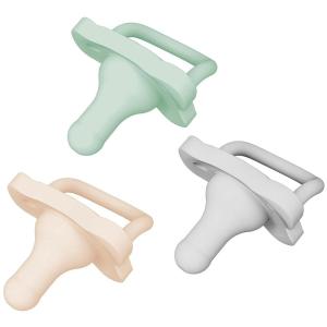 imageDr Browns HappyPaci 100 Silicone Pacifier 06m BPA Free Cool Gray Green Ecru 3Pack