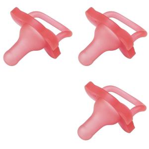 imageDr Browns HappyPaci 100 Silicone Pacifier 06m BPA Free White Pink Light Pink 3Pack3Pack  Pink