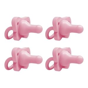 imageDr Browns HappyPaci 100 Silicone Pacifier 06m BPA Free White Pink Light Pink 3Pack4Pack  Pink