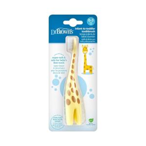 imageDr Browns InfanttoToddler Toothbrush Elephant Mint 03 Years1 Pack  Giraffe