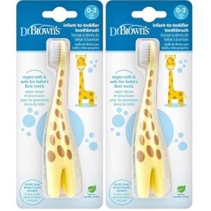 imageDr Browns InfanttoToddler Toothbrush Elephant Mint 03 YearsToothbrush