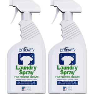 imageDr Browns Laundry Spray Stain and Odor Remover for Baby Clothes Hypoallergenic FragranceFree 16 fl oz 1 Pack16 Fl Oz Pack of 2
