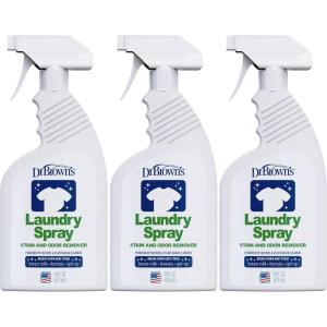 imageDr Browns Laundry Spray Stain and Odor Remover for Baby Clothes Hypoallergenic FragranceFree 16 fl oz 1 Pack16 Fl Oz Pack of 3