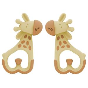 imageDr Browns Learning Loop Baby Teether Ring Multiple Shapes and Textures 100 Silicone BPAFree 3mTextured Giraffe Teether  Value Pack