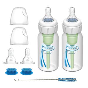 imageDr Browns Medical Specialty Feeding System Narrow Baby Bottle InfantPaced Feeding Valve Oral Feeding Solution for Infants with Cleft Lip Tongue Tie Lip Tie 8 oz250 mL  2Pack2 Count