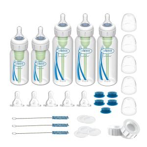 imageDr Browns Medical Specialty Feeding System Narrow Baby Bottle InfantPaced Feeding Valve Oral Feeding Solution for Infants with Cleft Lip Tongue Tie Lip Tie 8 oz250 mL  2PackSpecialty Feeding Starter Kit