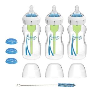 imageDr Browns Medical Specialty Feeding System WideNeck Baby Bottles Oral Feeding Solution for Preemies ampamp Infants with Cleft Lip ampamp Feeding Challenges 9 oz270 mL 0m  3Pack