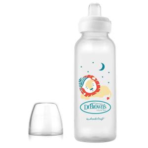 imageDr Browns Milestones Narrow Sippy Bottle 100 Silicone Soft Sippy Spout 8oz250mL Flamingo 6m1 Pack  Lion