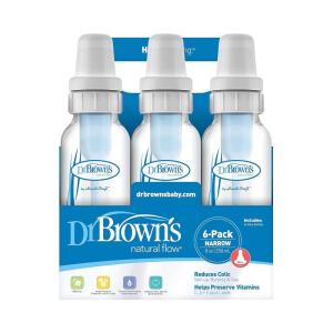 imageDr Browns Natural Flow AntiColic Baby Bottles  Pink  8oz  6pkBlue