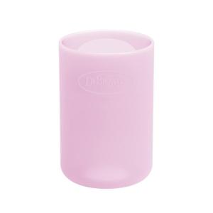 imageDr Browns Options Narrow Glass Bottle Sleeve 100 Silicone GlowintheDark BPAFree 8 oz 1Pack4 oz  Pink