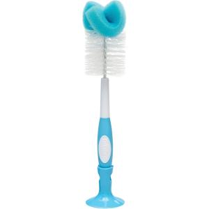 imageDr Browns Reusable Sponge Baby Bottle Cleaning Brush Set with Suction Cup Stand Scrubber and Nipple Cleaner Pink 3 Pack1Pack  Blue Bottle Brush