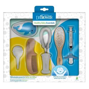 imageDr Browns Soft and Safe Baby Brush  CombEssentials Care Kit  8piece
