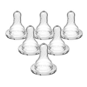 imageDr Browns UltraPreemie Narrow Baby Bottle Nipple Specialty Extra Slow Flow Rate 100 Silicone Bottle Nipple BPA Free 0m 6 Pack