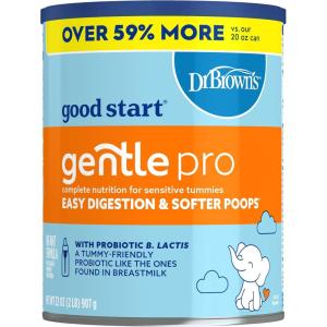 imageGood Start  Dr Browns Gentle Pro Baby Formula Powder For Sensitive Tummies Easy Digestion and Softer Poops Infant Formula with Probiotics DHA NonGMO 32 OZ32 Ounce Pack of 1