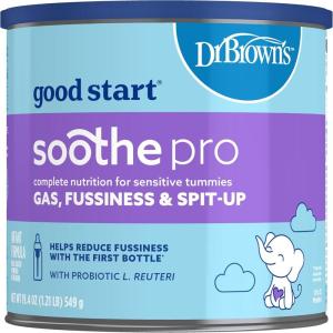 imageGood Start  Dr Browns Soothe Pro Baby Formula Powder for Sensitive Tummies Gas Fussiness and SpitUp Infant Formula with Probiotics DHA NonGMO 306 Ounce194 Ounce Pack of 1