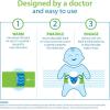 imageDr Browns Infant Gripebelt Heated Belly Band Soothe Babys Tummy with Gentle Warmth and Compression Panda 0m03m  Infant  Lamb