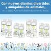 imageDr Browns Natural Flow AntiColic Options WideNeck Baby Bottle Designer Edition Bottles Jungle Decos 5 oz150 mL Level 1 Nipple 2Pack 0m2 Pack  5 oz  Woodland