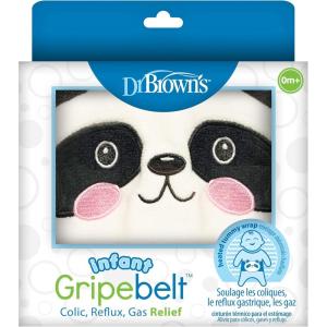 imageDr Browns Infant Gripebelt Heated Belly Band Soothe Babys Tummy with Gentle Warmth and Compression Panda 0m03m  Infant  Panda