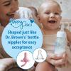 imageDr Browns HappyPaci 100 Silicone Baby Pacifier Contoured OnePiece Design White Blue Light Blue 06m BPAFree 6 Pack3 Pack  Variety Pack  Pink  Light Pink  White