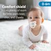 imageDr Browns HappyPaci 100 Silicone Baby Pacifier Contoured OnePiece Design White Blue Light Blue 06m BPAFree 6 Pack3Pack  Variety Pack  Black  White  Gray