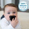 imageDr Browns HappyPaci 100 Silicone Baby Pacifier Contoured OnePiece Design White Blue Light Blue 06m BPAFree 6 Pack3Pack  Variety Pack  Black  White  Gray