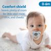 imageDr Browns HappyPaci 100 Silicone Baby Pacifier Contoured OnePiece Design White Blue Light Blue 06m BPAFree 6 Pack3Pack  Variety Pack  Blue  Light Blue  White