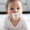 imageDr Browns HappyPaci 100 Silicone Newborn Baby Pacifiers 06 Months BPA Free White Blue Light Blue Black and Cool Gray 6 Pack6Pack Variety  Blue  Black