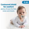imageDr Browns HappyPaci 100 Silicone Newborn Baby Pacifiers 06 Months BPA Free White Blue Light Blue Black and Cool Gray 6 Pack6Pack Variety  Pink  Black