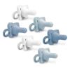 imageDr Browns HappyPaci 100 Silicone Baby Pacifier Contoured OnePiece Design White Blue Light Blue 06m BPAFree 6 Pack3Pack  Variety Pack  Blue  Light Blue  White