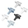 imageDr Browns HappyPaci 100 Silicone Newborn Baby Pacifiers 06 Months BPA Free White Blue Light Blue Black and Cool Gray 6 Pack6Pack Variety  Blue  Black