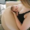 imageDr Browns Feeding and Nursing Lap Support Pillow with Cover Premium Memory Foam Responsive Firm Support Storm GreenGentle Beige