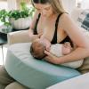 imageDr Browns Feeding and Nursing Lap Support Pillow with Cover Premium Memory Foam Responsive Firm Support Storm GreenStorm Green